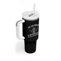 An Air Force Legend Has Retired Tumbler With Handle Vintage Camo US Veteran - Wonder Print Shop