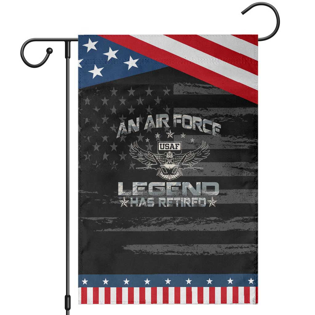 An Air Force Legend Has Retired Garden Flag Vintage Camo US Veteran