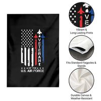 Air Force Veteran Garden Flag Vintage US Flag - Wonder Print Shop