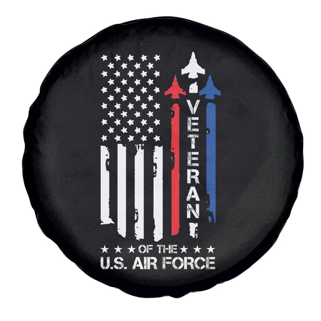 Air Force Veteran Spare Tire Cover Vintage US Flag - Wonder Print Shop