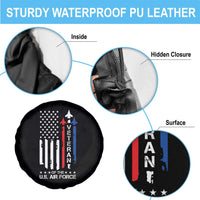 Air Force Veteran Spare Tire Cover Vintage US Flag - Wonder Print Shop