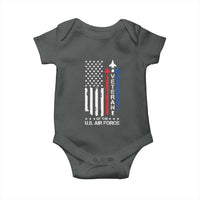 Air Force Veteran Baby Onesie Vintage US Flag - Wonder Print Shop