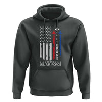 Air Force Veteran Hoodie Vintage US Flag - Wonder Print Shop