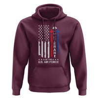 Air Force Veteran Hoodie Vintage US Flag - Wonder Print Shop