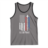 Air Force Veteran Tank Top Vintage US Flag - Wonder Print Shop