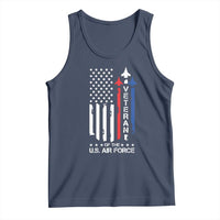 Air Force Veteran Tank Top Vintage US Flag - Wonder Print Shop