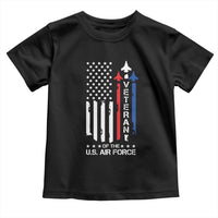 Air Force Veteran Toddler T Shirt Vintage US Flag - Wonder Print Shop