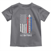 Air Force Veteran Toddler T Shirt Vintage US Flag - Wonder Print Shop