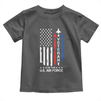 Air Force Veteran Toddler T Shirt Vintage US Flag - Wonder Print Shop