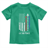 Air Force Veteran Toddler T Shirt Vintage US Flag - Wonder Print Shop