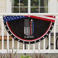Air Force Veteran Patriotic Fan Flag Vintage US Flag
