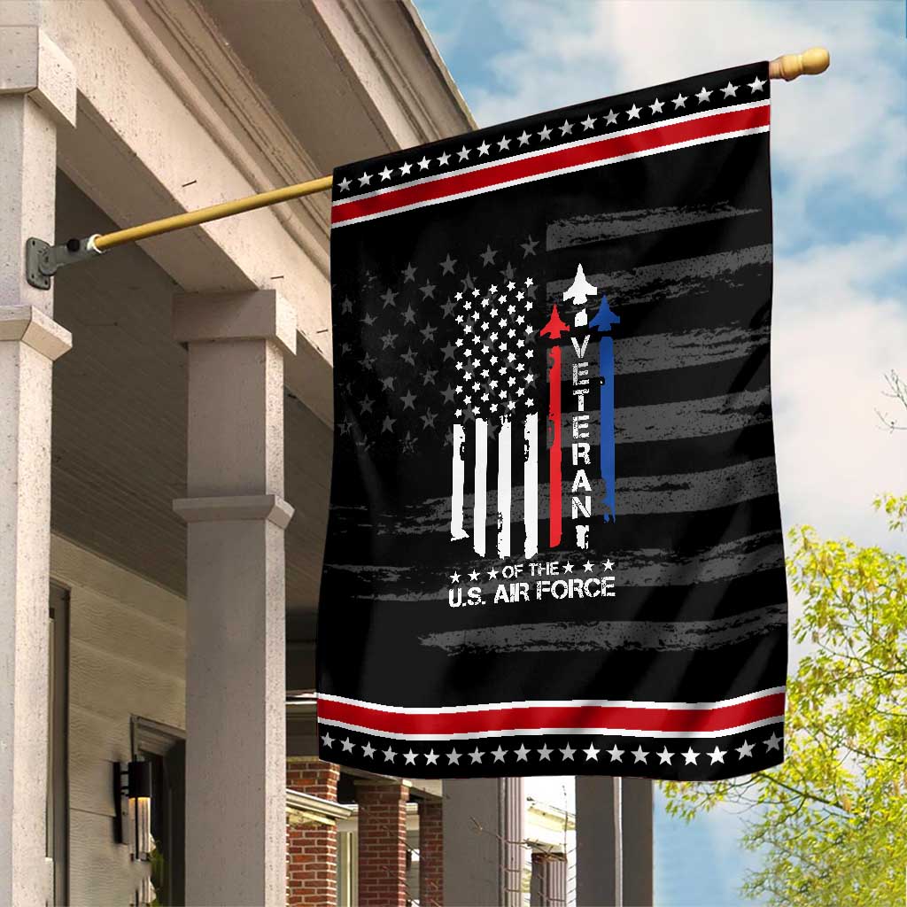 Air Force Veteran Garden Flag Vintage US Flag