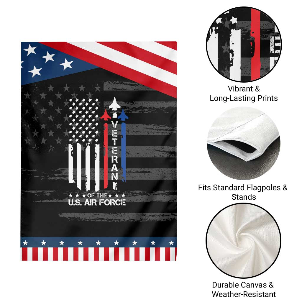 Air Force Veteran Garden Flag Vintage US Flag
