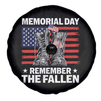 Memorial Day Remember The Fallen Spare Tire Cover Veteran Military Vintage USA Flag - Wonder Print Shop