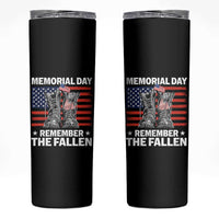 Memorial Day Remember The Fallen Skinny Tumbler Veteran Military Vintage USA Flag - Wonder Print Shop
