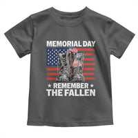 Memorial Day Remember The Fallen Toddler T Shirt Veteran Military Vintage USA Flag - Wonder Print Shop