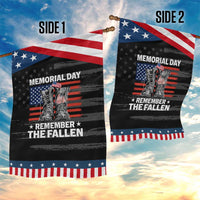 Memorial Day Remember The Fallen Garden Flag Veteran Military Vintage USA Flag