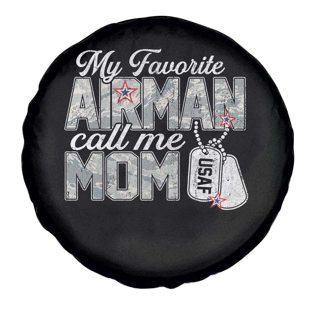 Proud Air Force Family Spare Tire Cover My Favorite Airman Calls Me Mom - Wonder Print Shop