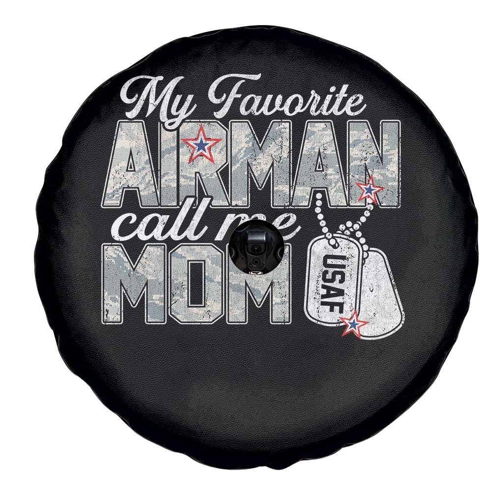 Proud Air Force Family Spare Tire Cover My Favorite Airman Calls Me Mom - Wonder Print Shop