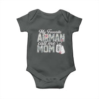 Proud Air Force Family Baby Onesie My Favorite Airman Calls Me Mom - Wonder Print Shop