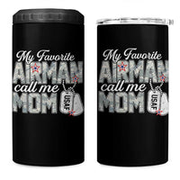 Proud Air Force Family 4 in 1 Can Cooler Tumbler My Favorite Airman Calls Me Mom - Wonder Print Shop
