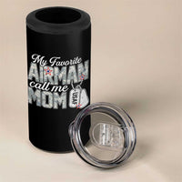 Proud Air Force Family 4 in 1 Can Cooler Tumbler My Favorite Airman Calls Me Mom - Wonder Print Shop