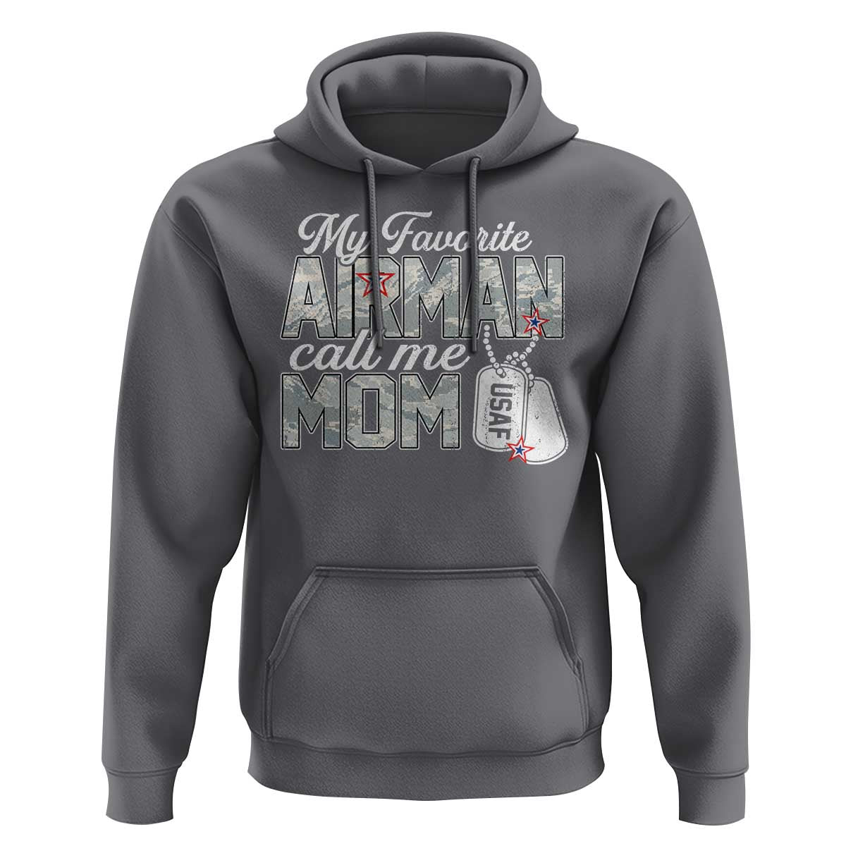 Proud Air Force Family Hoodie My Favorite Airman Calls Me Mom - Wonder Print Shop