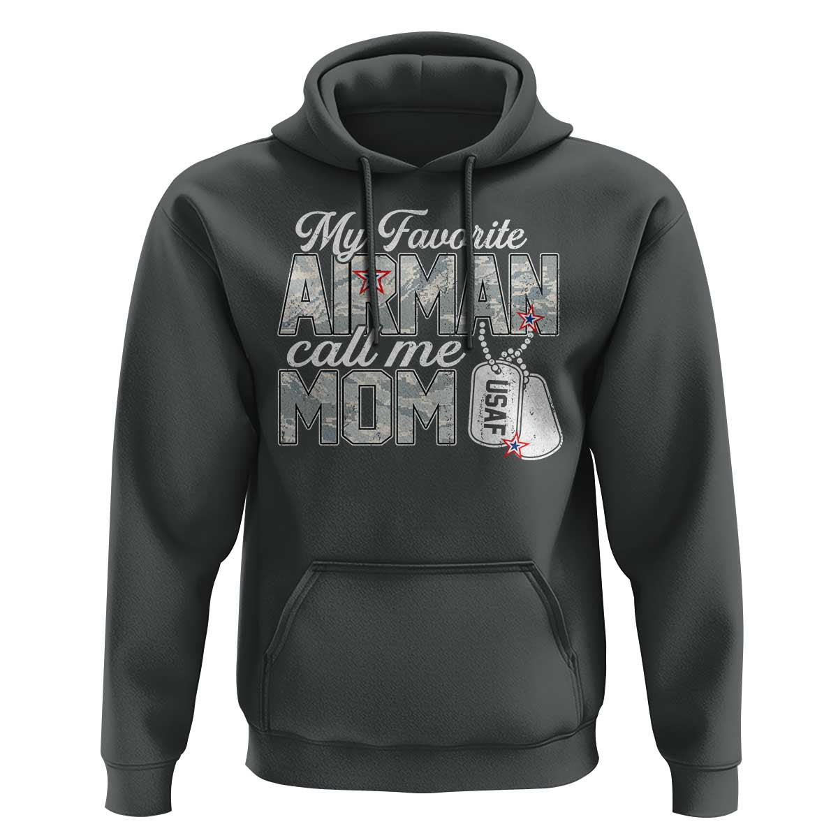 Proud Air Force Family Hoodie My Favorite Airman Calls Me Mom - Wonder Print Shop
