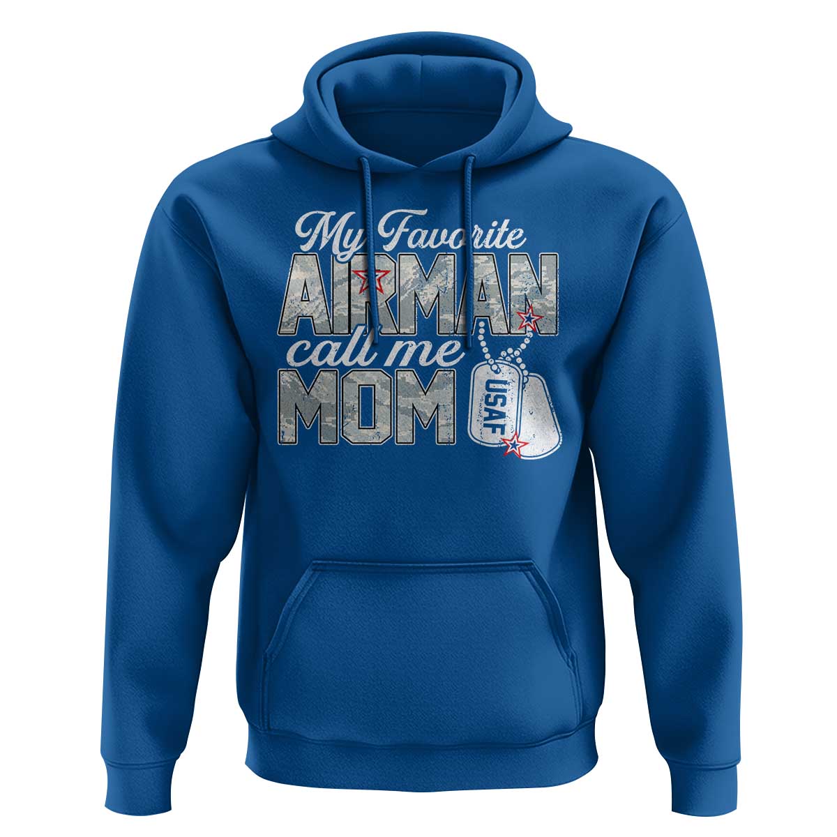 Proud Air Force Family Hoodie My Favorite Airman Calls Me Mom - Wonder Print Shop