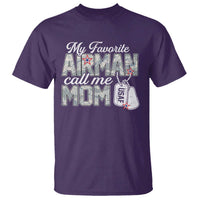 Proud Air Force Family T Shirt My Favorite Airman Calls Me Mom - Wonder Print Shop
