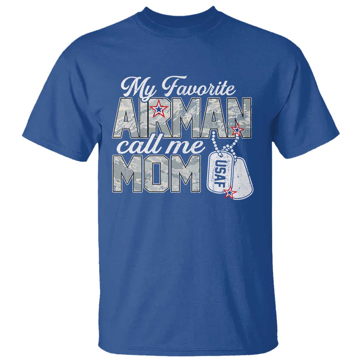 Proud Air Force Family T Shirt My Favorite Airman Calls Me Mom - Wonder Print Shop