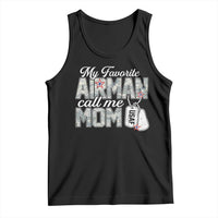 Proud Air Force Family Tank Top My Favorite Airman Calls Me Mom - Wonder Print Shop