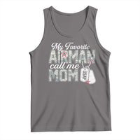 Proud Air Force Family Tank Top My Favorite Airman Calls Me Mom - Wonder Print Shop