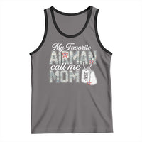 Proud Air Force Family Tank Top My Favorite Airman Calls Me Mom - Wonder Print Shop