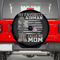Proud Air Force Mom Spare Tire Cover My Favorite Airman Military Family Camo US Flag - Wonder Print Shop