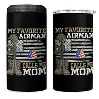 Proud Air Force Mom 4 in 1 Can Cooler Tumbler My Favorite Airman Military Family Camo US Flag - Wonder Print Shop
