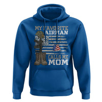 Proud Air Force Mom Hoodie My Favorite Airman Military Family Camo US Flag - Wonder Print Shop