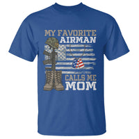 Proud Air Force Mom T Shirt My Favorite Airman Military Family Camo US Flag - Wonder Print Shop