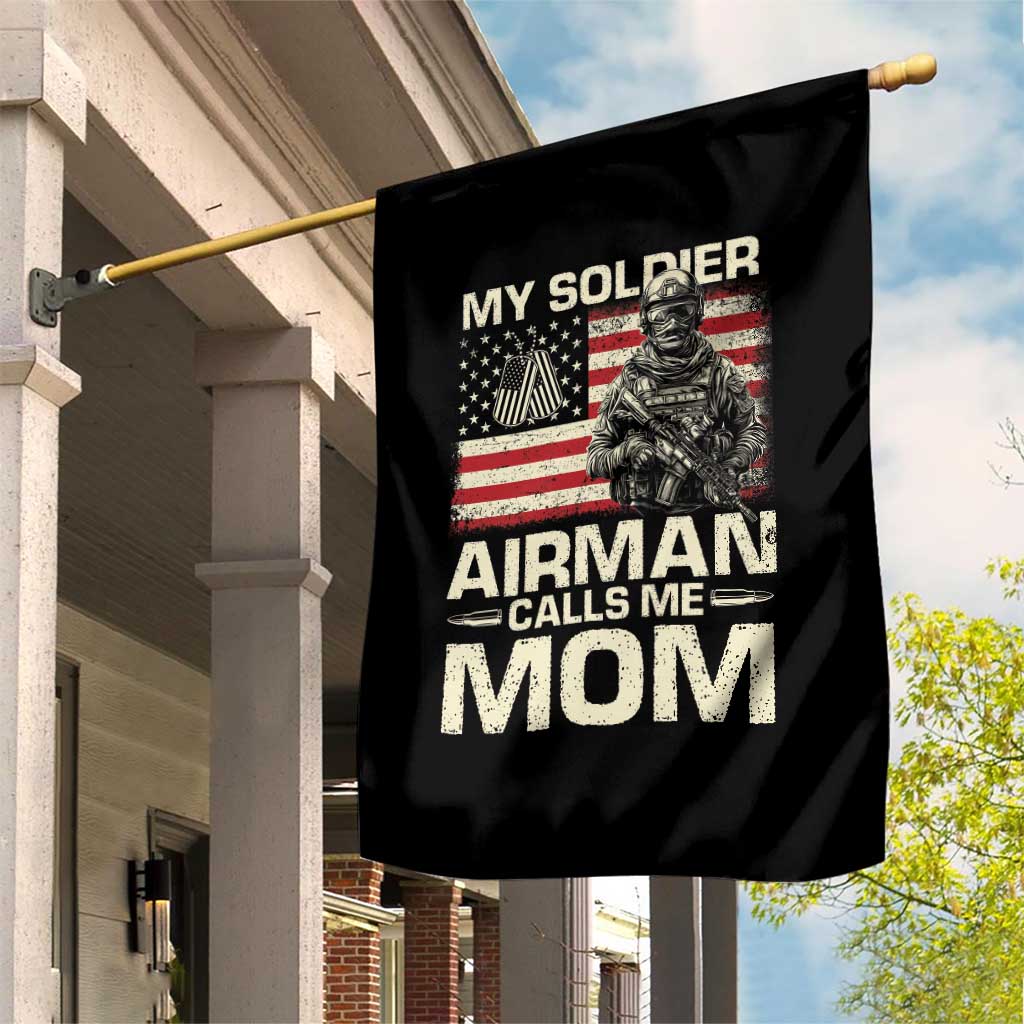 Proud Air Force Mom Garden Flag My Soldier Airman Calls Me Mom US Flag - Wonder Print Shop