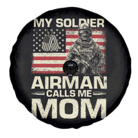 Proud Air Force Mom Spare Tire Cover My Soldier Airman Calls Me Mom US Flag - Wonder Print Shop