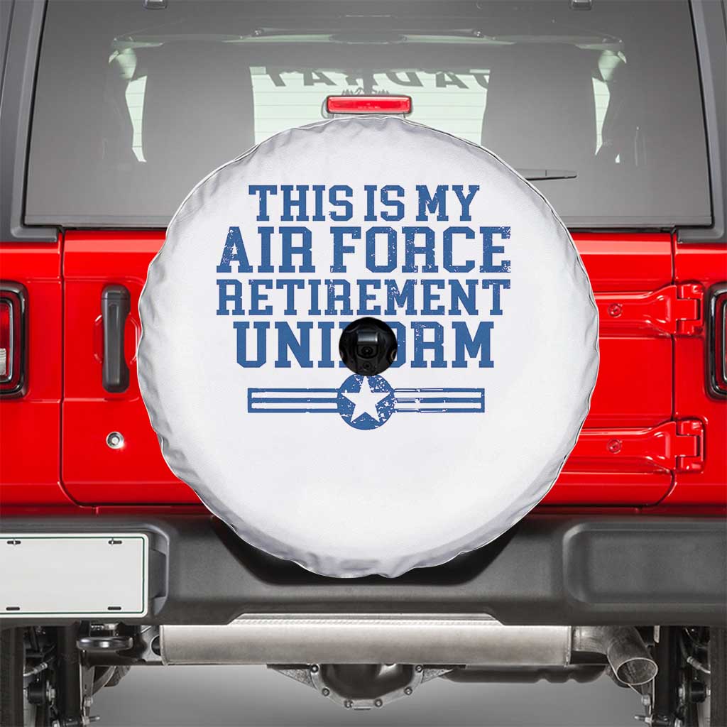 Veteran US Air Force Spare Tire Cover This Is My Retirement Uniform - Wonder Print Shop