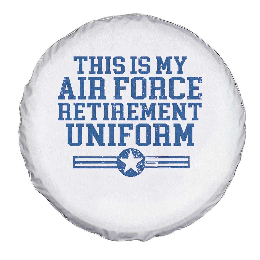 Veteran US Air Force Spare Tire Cover This Is My Retirement Uniform - Wonder Print Shop
