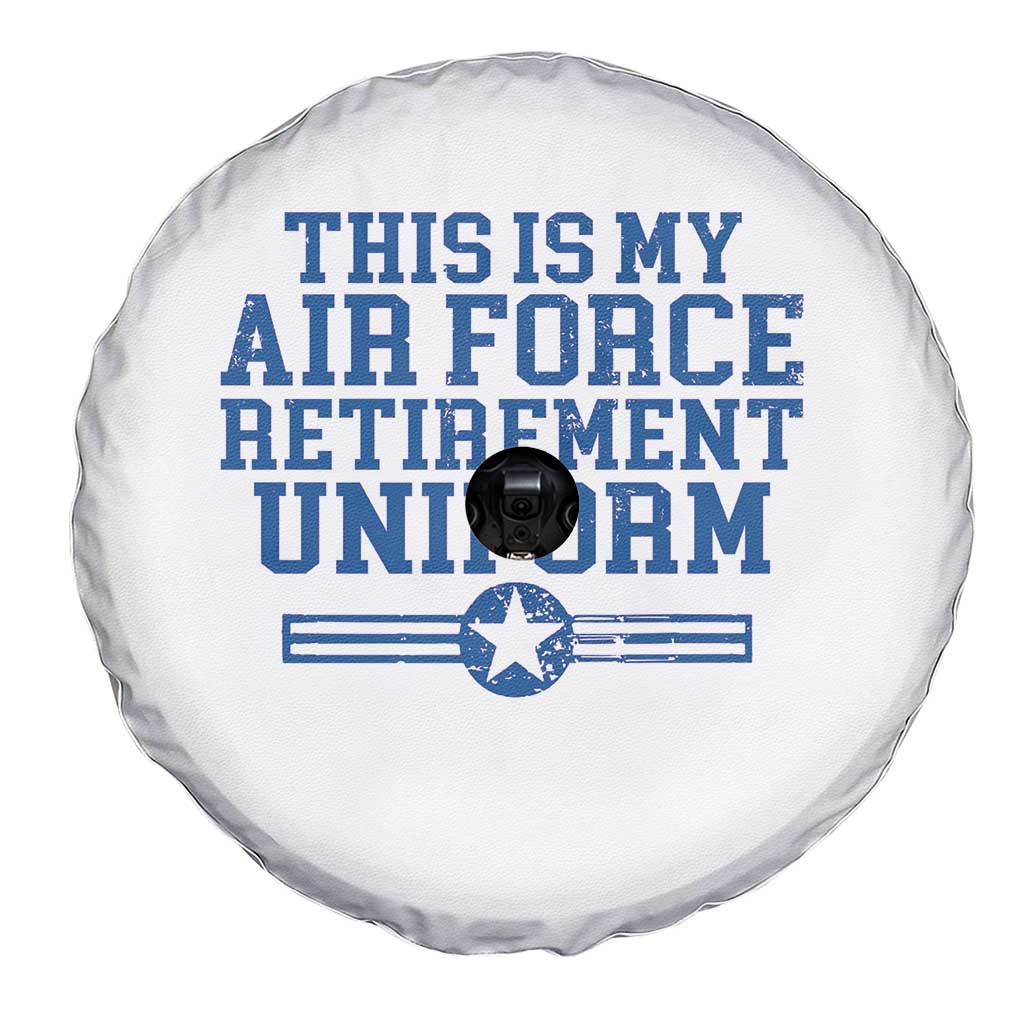 Veteran US Air Force Spare Tire Cover This Is My Retirement Uniform - Wonder Print Shop