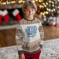 Veteran US Air Force Ugly Christmas Sweater This Is My Retirement Uniform - Wonder Print Shop