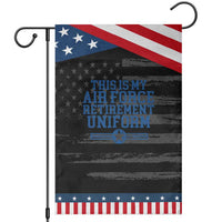 Veteran US Air Force Garden Flag This Is My Retirement Uniform