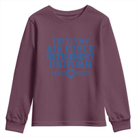 Veteran US Air Force Youth Sweatshirt This Is My Retirement Uniform - Wonder Print Shop