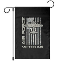 Air Force Veteran Garden Flag Vintage Camo USA Flag Veterans - Wonder Print Shop