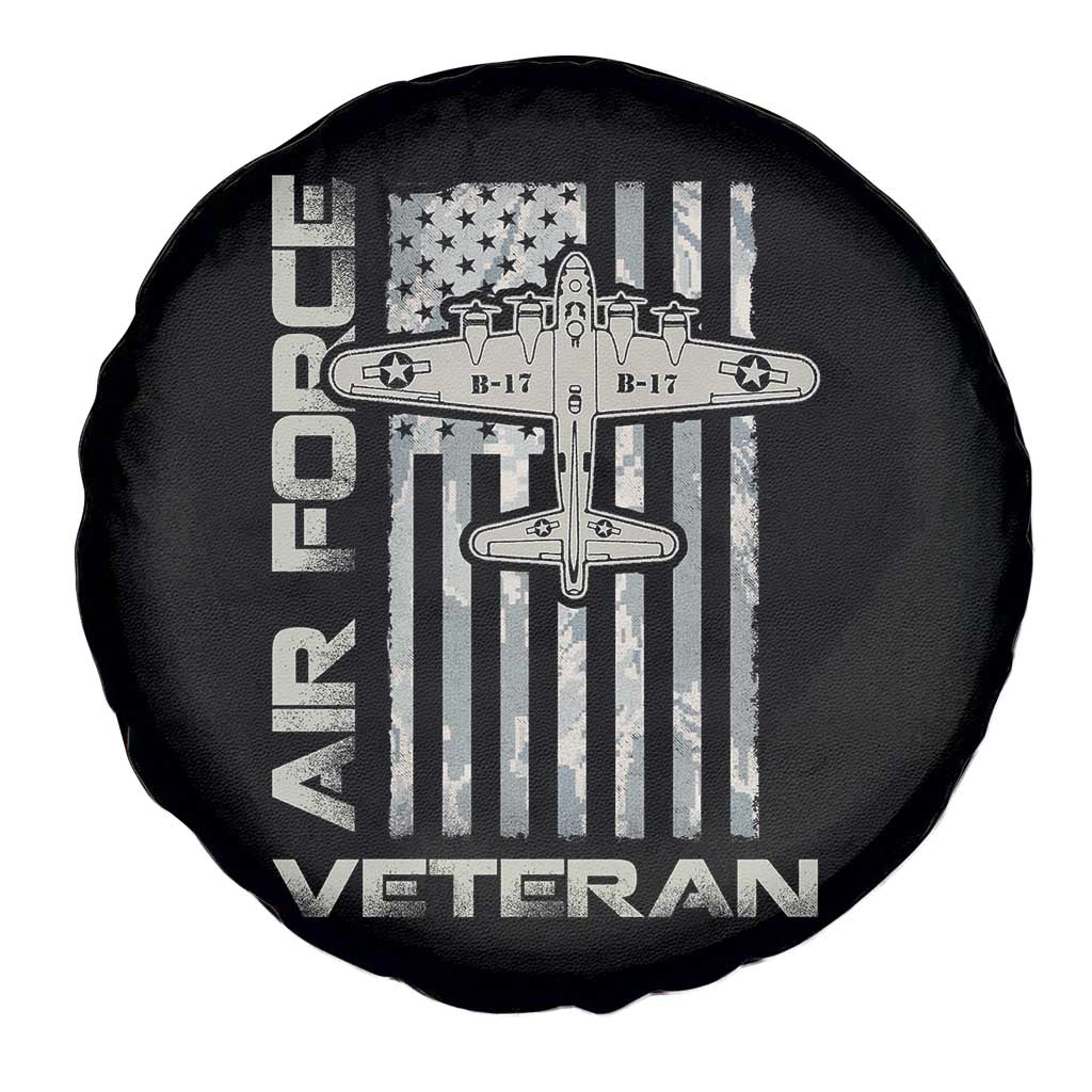 Air Force Veteran Spare Tire Cover Vintage Camo USA Flag Veterans - Wonder Print Shop