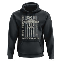 Air Force Veteran Hoodie Vintage Camo USA Flag Veterans - Wonder Print Shop