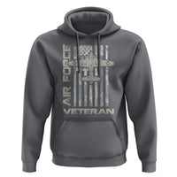 Air Force Veteran Hoodie Vintage Camo USA Flag Veterans - Wonder Print Shop